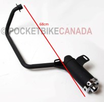 Exhaust Manifold Muffler for 110cc, YK110/Mini Hummer II, ATV Quad 4-Stroke - G1040023