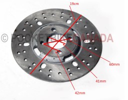 Cross Drilled Rear Brake Rotor for 150cc GB150/Utility Hummer ATV Quad 4-Stroke - G1080021