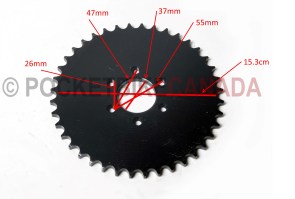 Rear Drivetrain Sprocket for 200cc 809/Beast ATV Quad 4-Stroke - G1100018