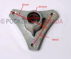 Rear Hub Flange Set for 110cc, 2011+, 817/Mini Hummer, ATV Quad 4-Stroke - G1150025