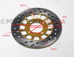 Slotted Rear Rotor for 50cc, X21A, Dirt Bike 4 Stroke - G2030011
