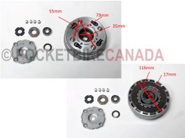 Clutch for 90cc, XT90/X21C, Dirt Bike 4 Stroke - G2040013