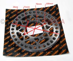 Cross Drilled Rear Rotor for 90cc, XT90/X21C, Dirt Bike 4 Stroke - G2040026