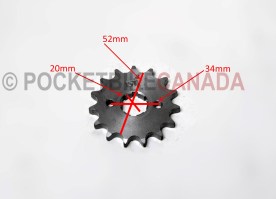 Front Sprocket for 125cc, 306, Dirt Bike 4-Stroke - G2060025