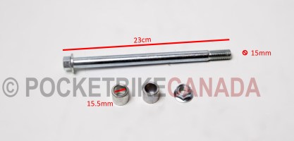 Rear Axle w/Bolt, Sleeve for 110cc, 306, Dirt Bike 4-Stroke - G2060062