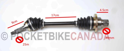 Rear Right Axle Half Shaft for Ranger 600cc UTV Side by Side ROV - G8020016