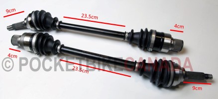 Axle Set for Gio WorkHorse 800cc UTV Side by Side ROV - G8070009