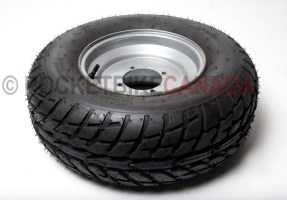 21x7-10 Tubeless ST Tire & 4 Hole Silver Rim for ATV - GT150_FRONT-1