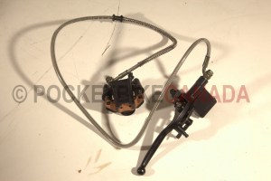 Rear Caliper Complete with Brake Lever, Pads Assembly for 50cc/70cc/90cc/110cc 4-Stroke  Mini ATV Quad - G1010017