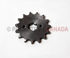 Front Drivetrain Sprocket 15 Teeth for 125cc, T2 Rebel, ATV Quad 4-Stroke - G1050018