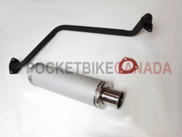 Exhaust Manifold Muffler for 150cc, GB150/Utility Hummer, ATV Quad 4-Stroke - G1080035