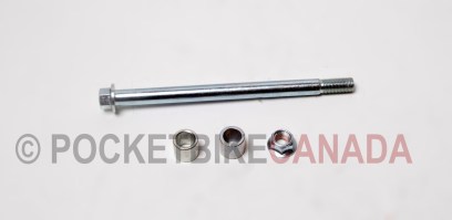 Rear Axle w/Bolt, Sleeve for 110cc, 306, Dirt Bike 4-Stroke - G2060062