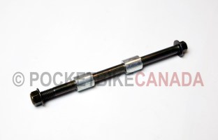 Front Axle w/Spacers and Bolt for 250cc, X31(19/16), Dirt Bike 4 Stroke - G2080017