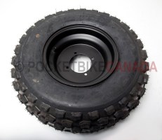 21x7.00-10 (175/70-10) QD-124 QingDa Tubeless Tire & Black 4 Hole Rim for ATV - GT250 FRONT