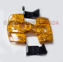 Yellow Camo Plastic Fender Body Kit for 110cc 817/Mini Hummer, ATV Quad 4 Stroke - MiniHummerYellowCamo